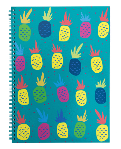 Picture of CHARMIES  A4 NOTEBOOK PINEAPPLE - PACK OF 2