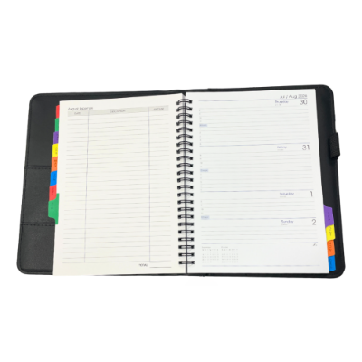 Picture of TLC Diary A5 Wiro WTV Black 2026